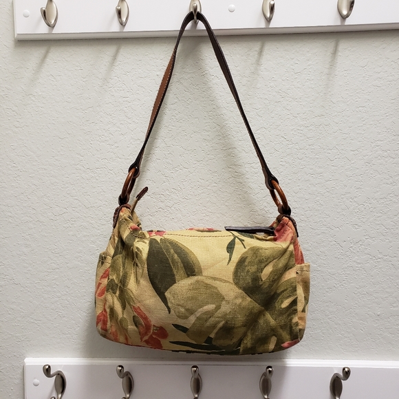 Fossil Handcrafted Floral Fabric Leather … - Picture 3 of 8